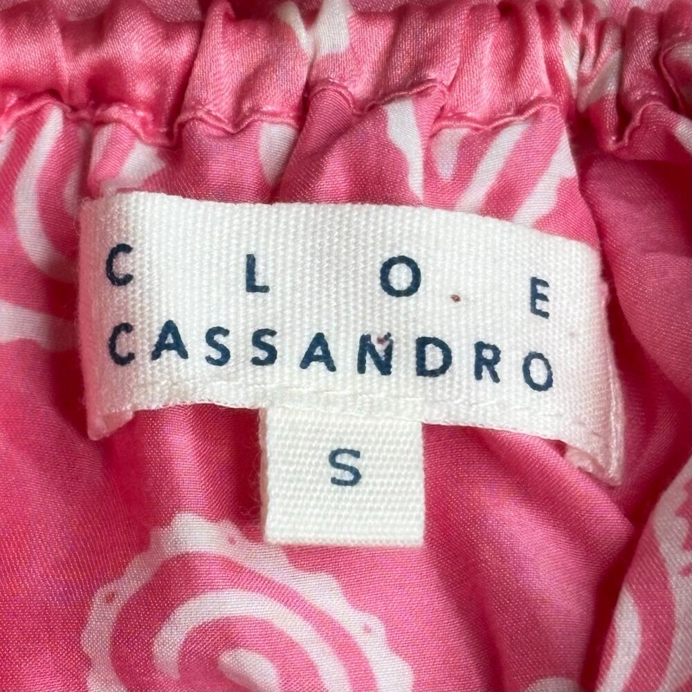 Cloe Cassandro Anita Midi Dress Pink Bubble Gum Paisley - Picture 5 of 8